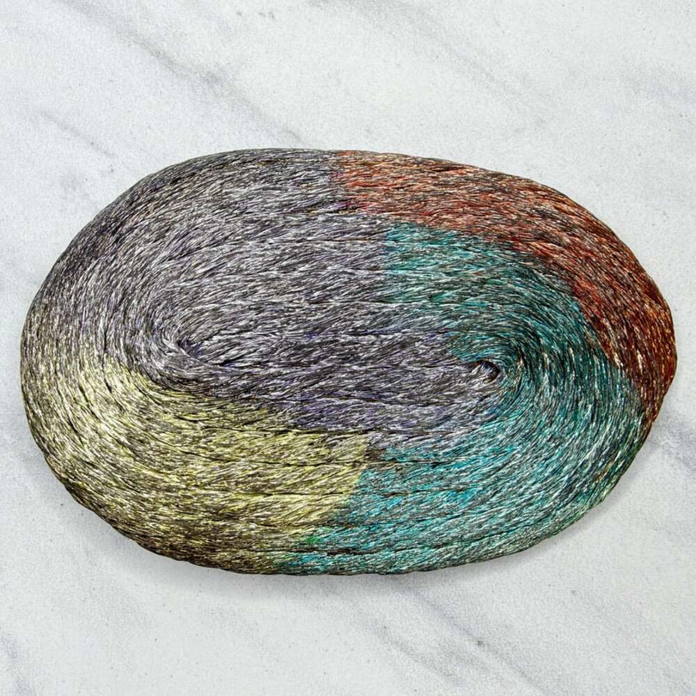 Vintage Pastel Wire Oval Belt Buckle Multicolor ✨